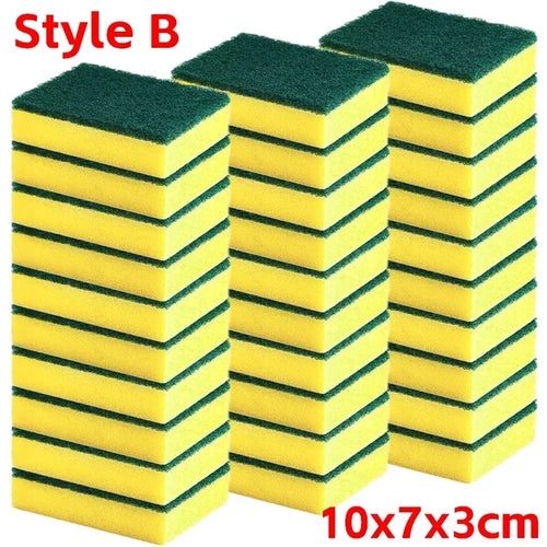 Highly absorbent double-sided sponge magic cleaning pot rust sponge